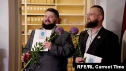 Янис (слева) и Максим (справа) в день заключения партнерства 1 июля 2024 года