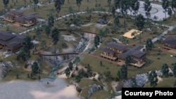 Комплекс Минобороны РФ на берегу острова Русский