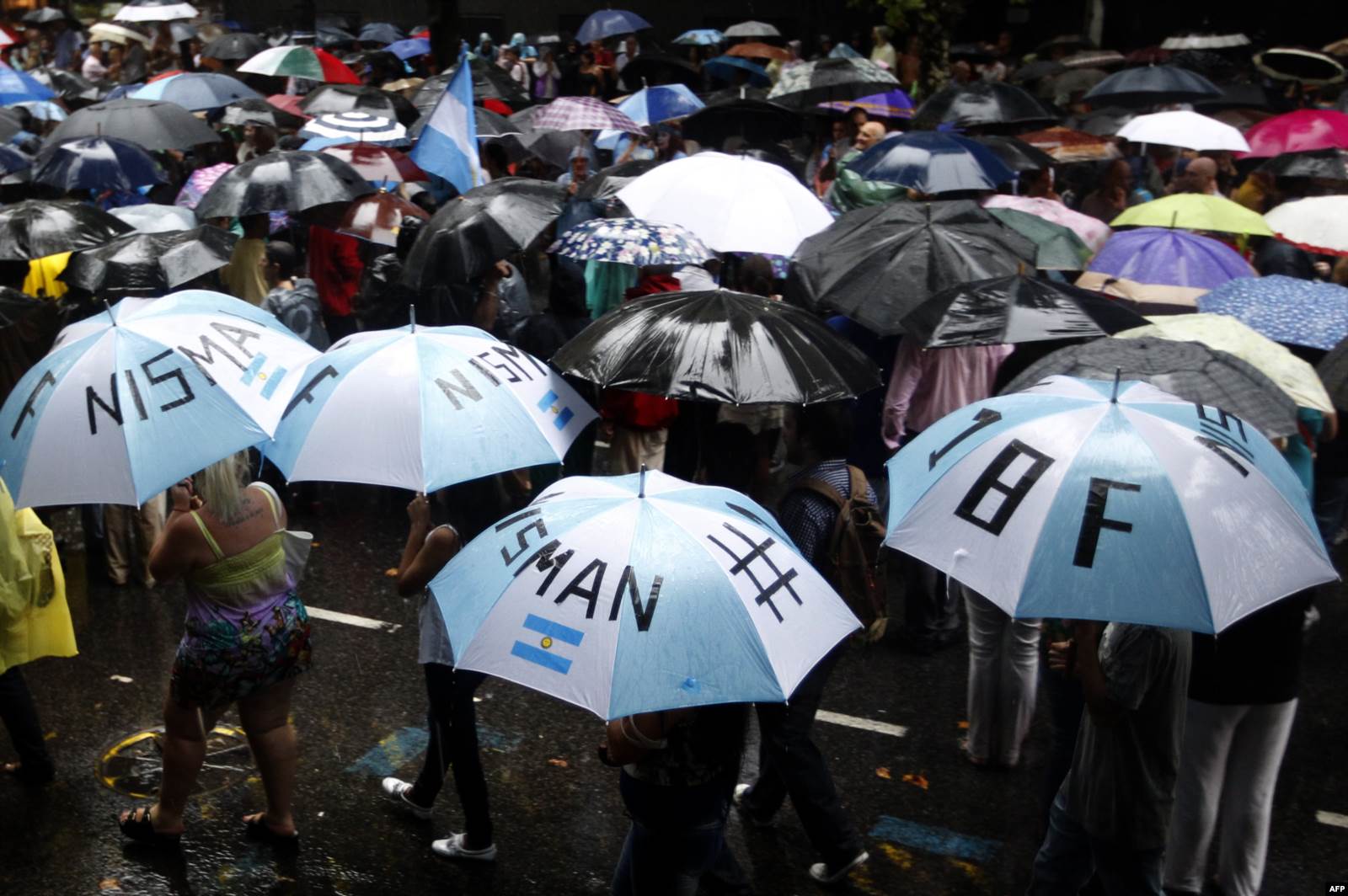 Траурная акция памяти прокурора Альберто Нисмана в Буэнос-Айресе "Марш тишины" 19 февраля 2015 года. Фото: AFP