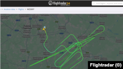 Траектория самолета 